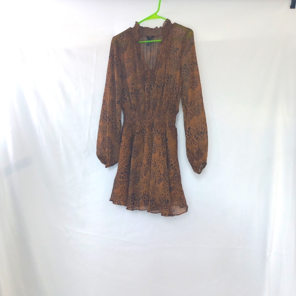 Lepord print dress
